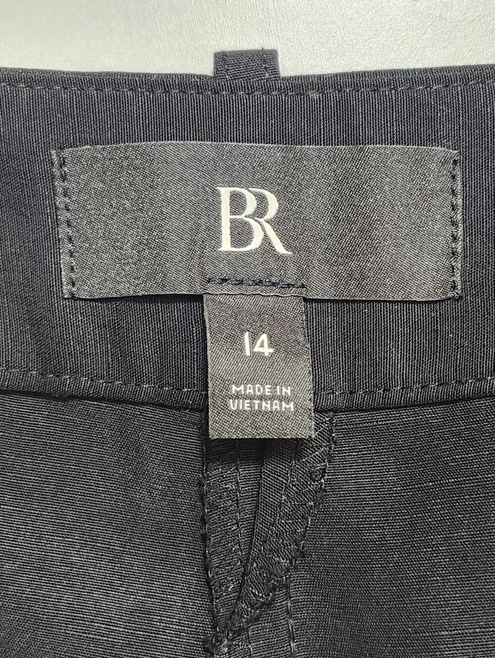 Banana Republic Tencel Linen Blend Relaxed Utility Pants Size 14 Black